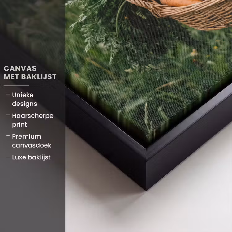 Canvas met lijst - Veld - Groenten - Biologisch - Oogst — 5