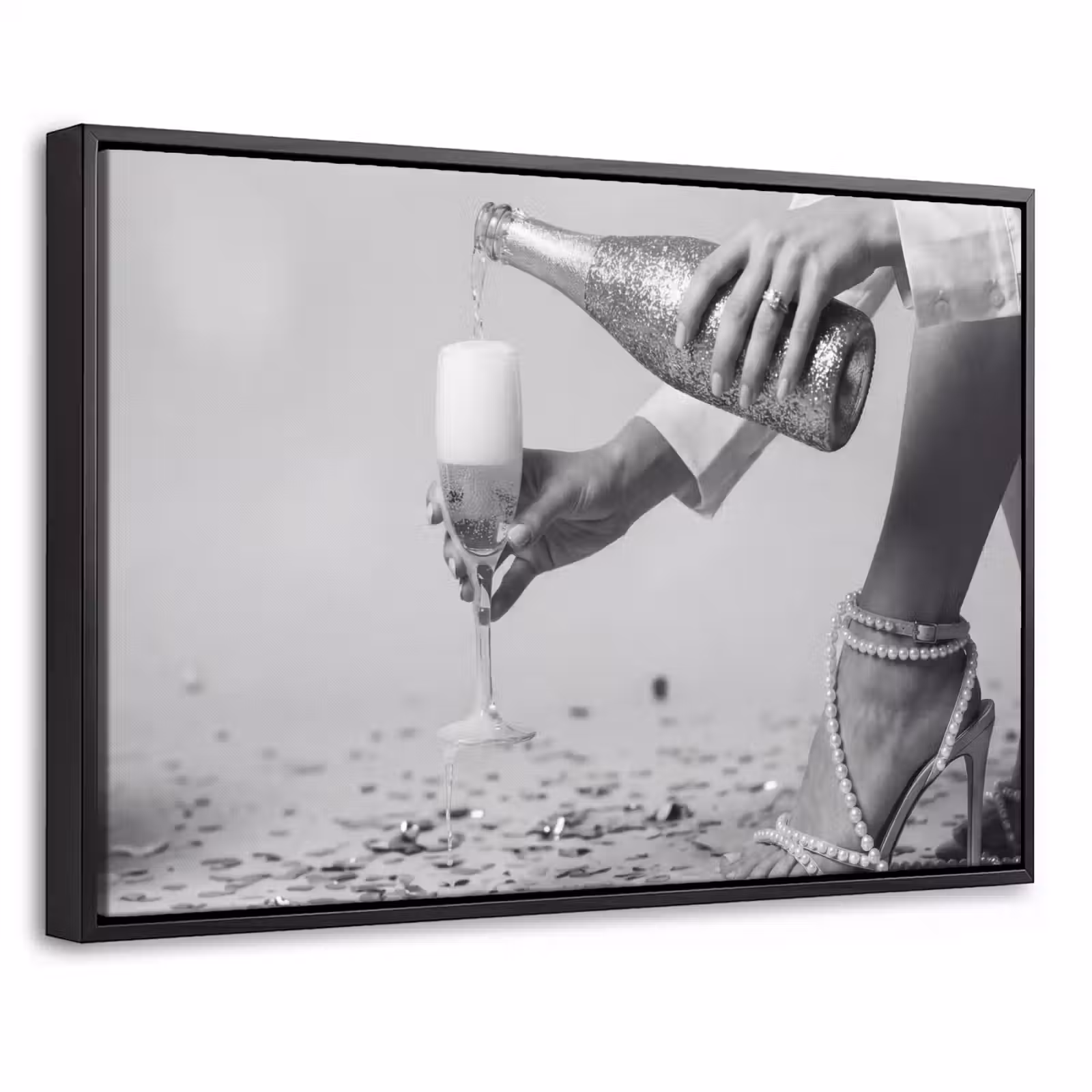 Canvas met lijst - Feestelijk - Champagne - Discobal — 1