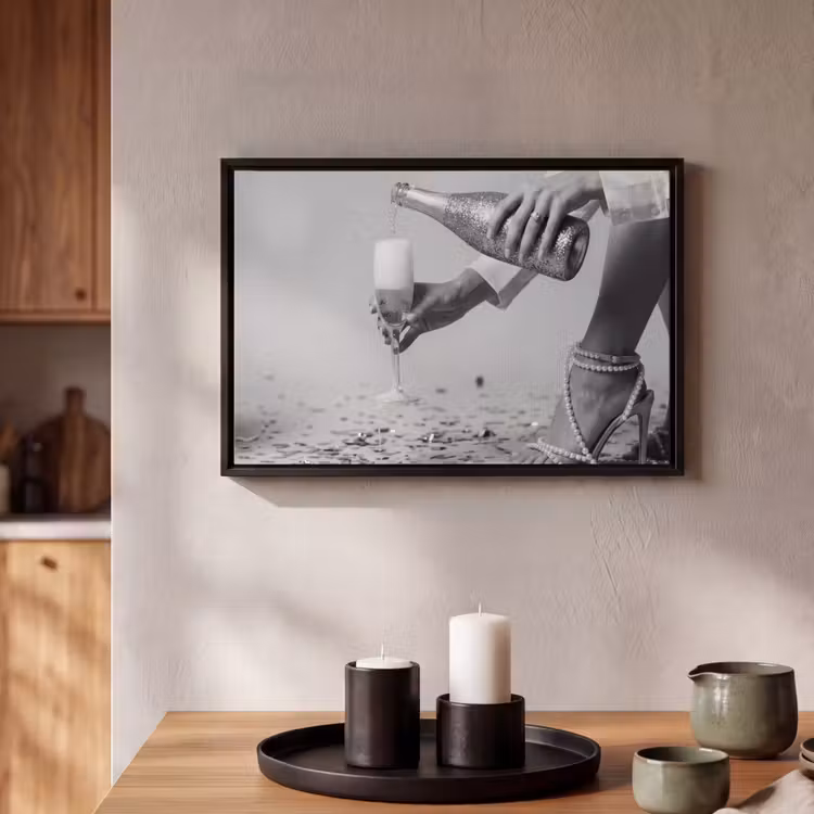 Canvas met lijst - Feestelijk - Champagne - Discobal — 2
