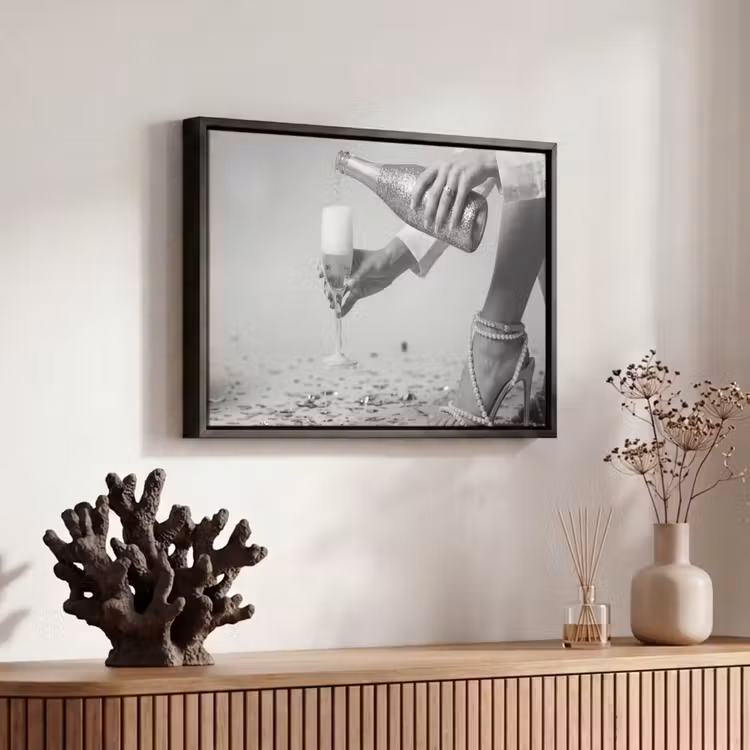 Canvas met lijst - Feestelijk - Champagne - Discobal — 6