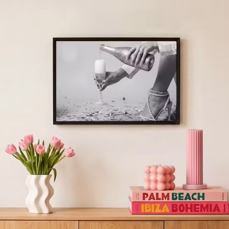 Canvas met lijst - Feestelijk - Champagne - Discobal — 8