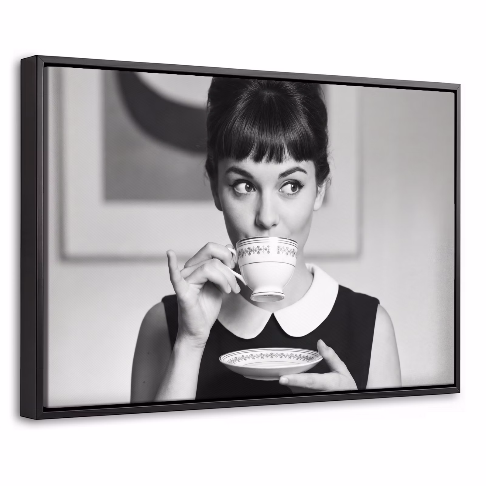 Canvas met lijst - Portret - Thee - Vrouw — 1