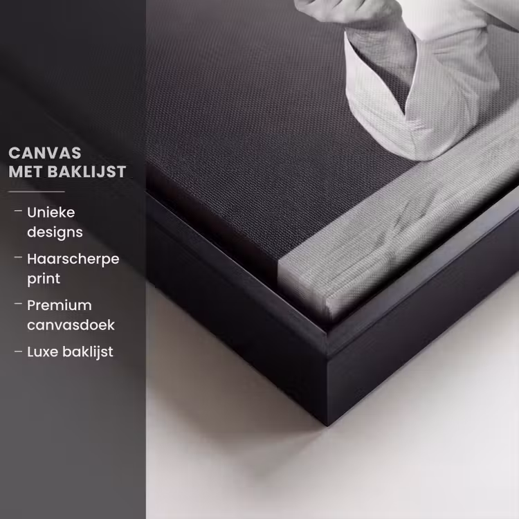 Canvas met lijst - Chef - Spaghetti - Pasta — 5