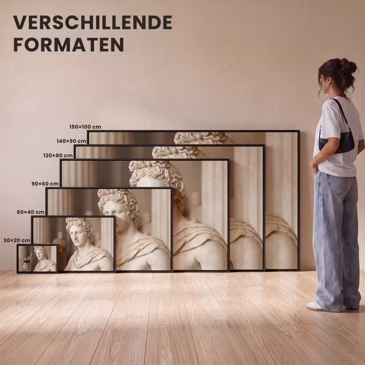 Canvas met lijst - Klassiek - Marmer - Wijn — 7