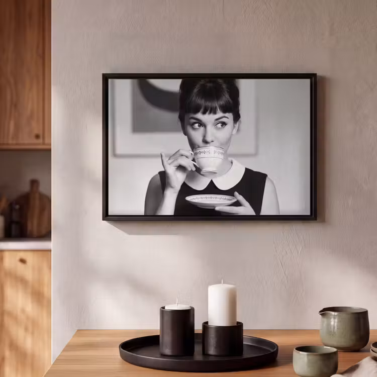 Canvas met lijst - Portret - Thee - Vrouw — 2
