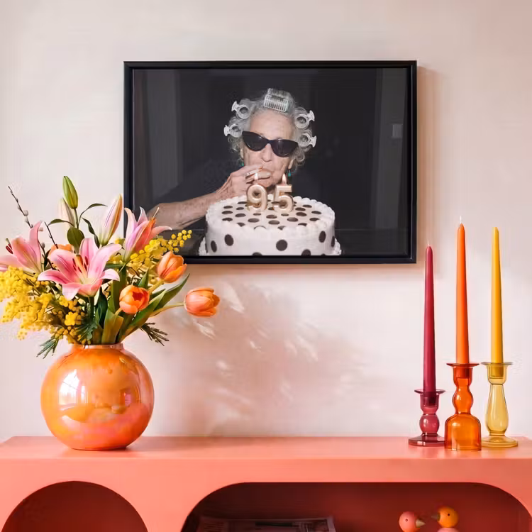 Canvas met lijst - Verjaardag - Krulspeld - Oma — 4