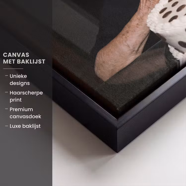 Canvas met lijst - Verjaardag - Krulspeld - Oma — 5