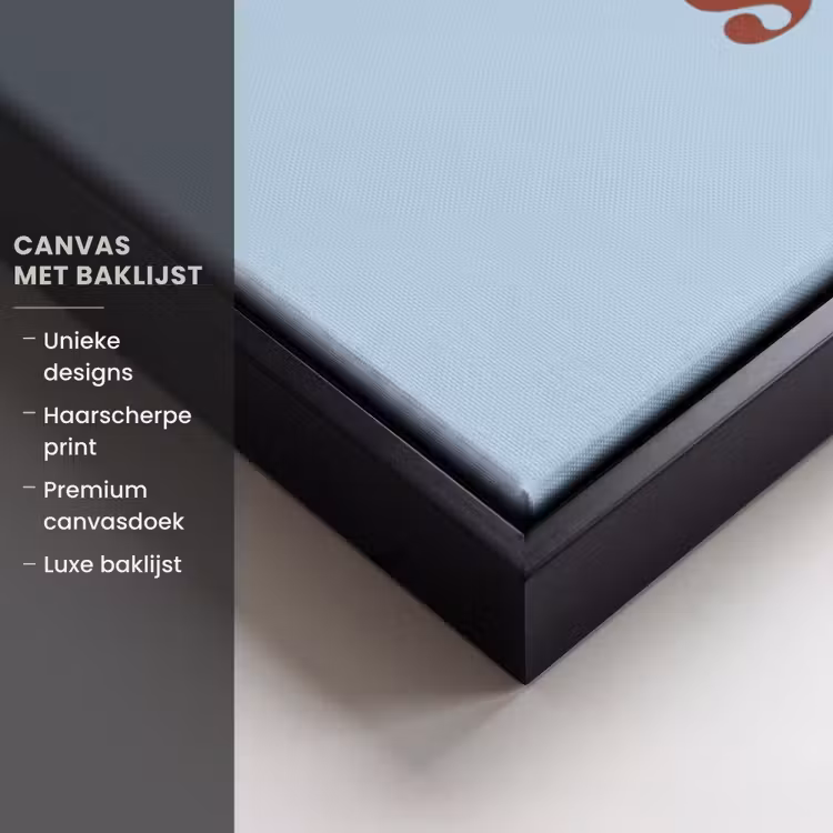 Canvas met lijst - Modern - Quote - Blauw — 5