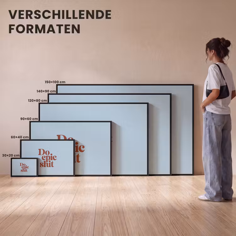 Canvas met lijst - Modern - Quote - Blauw — 7