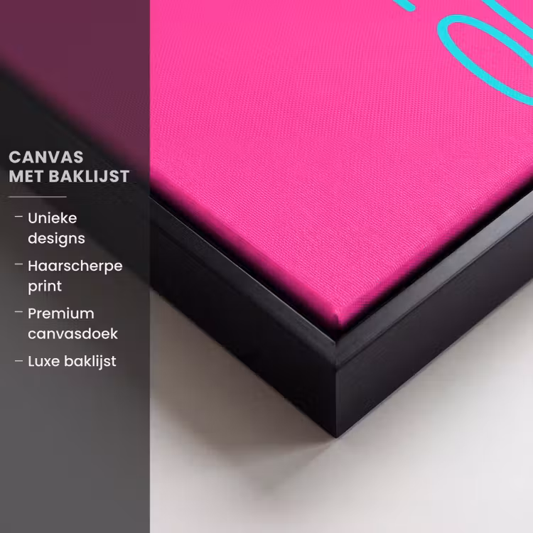 Canvas met lijst - Quote - Dance - Roze — 5