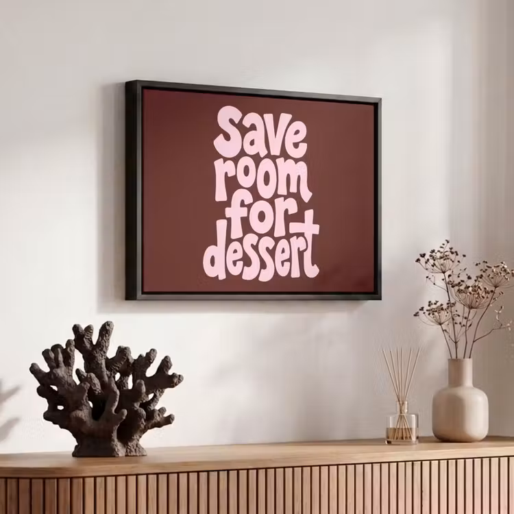 Canvas met lijst - Dessert - Quote - Bordeaux — 6