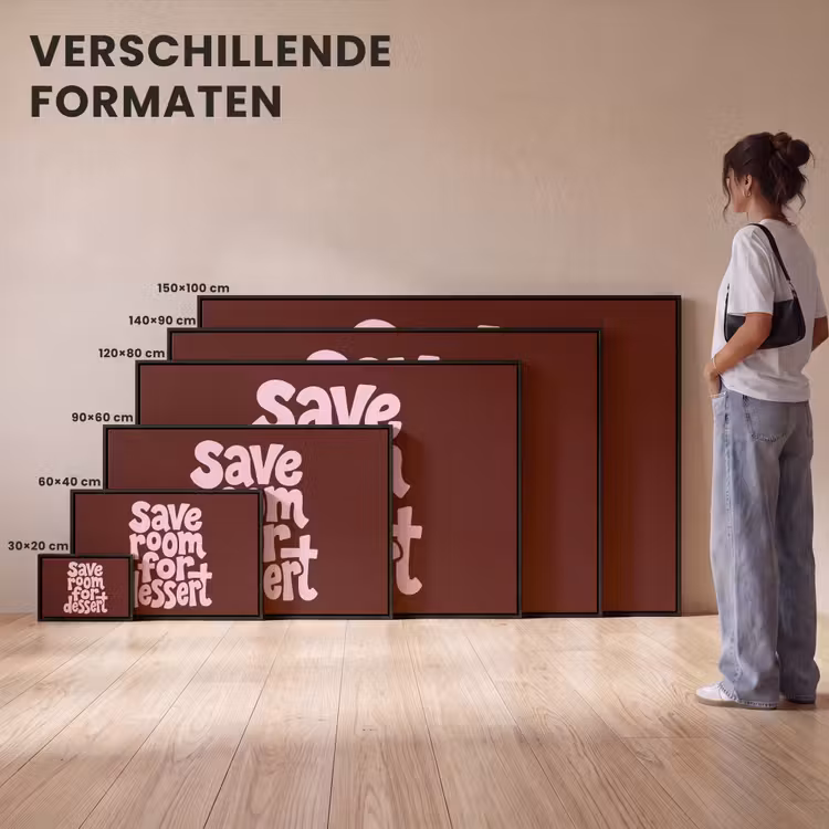Canvas met lijst - Dessert - Quote - Bordeaux — 7