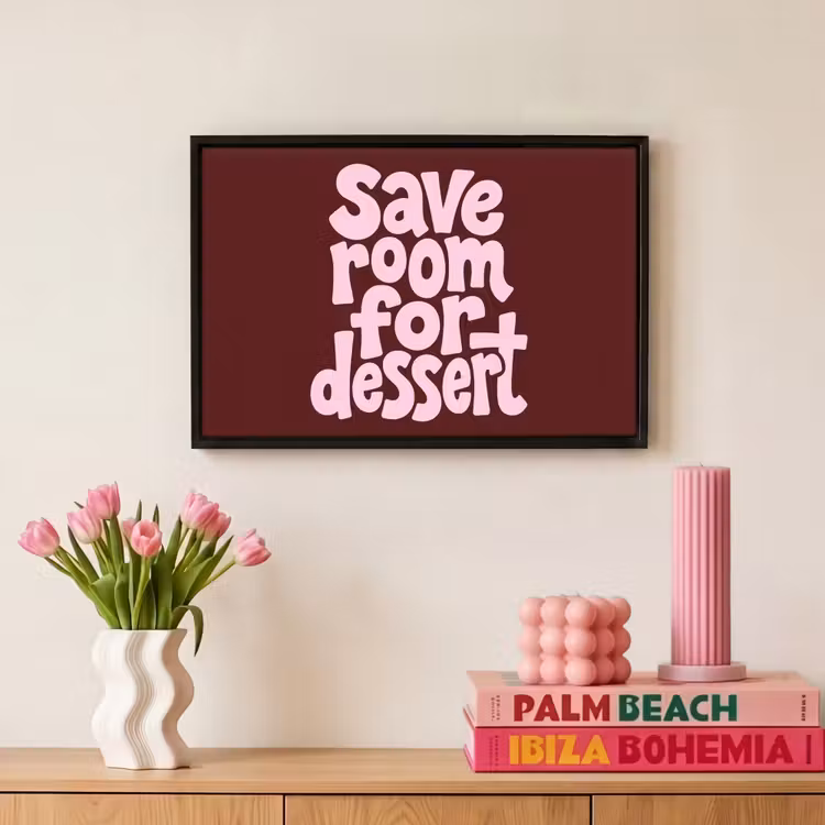 Canvas met lijst - Dessert - Quote - Bordeaux — 8