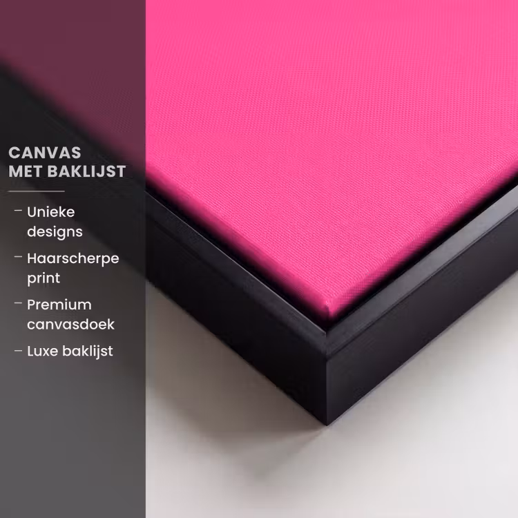 Canvas met lijst - Discobal - Quote - Dancing - Roze — 5