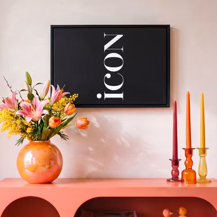 Canvas met lijst - Modern - Woord - Zwart — 4