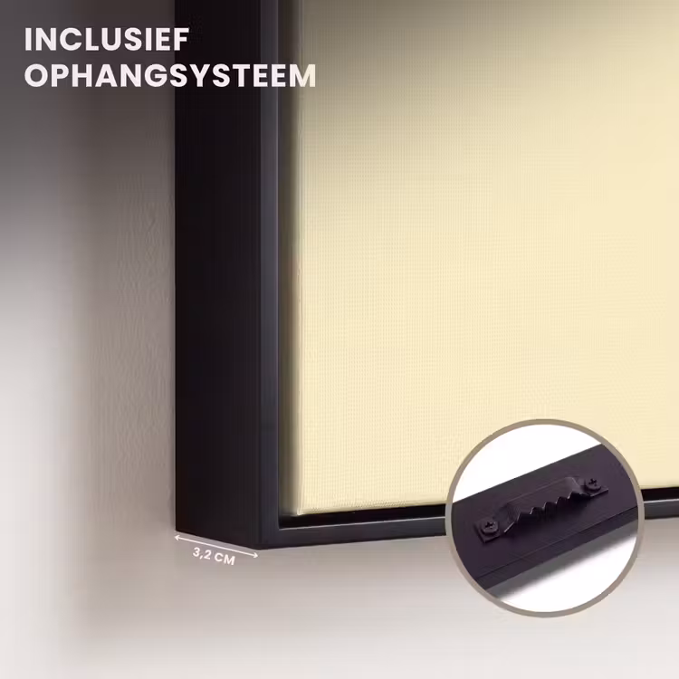 Canvas met lijst - Oranje - Quote - Tonic — 3