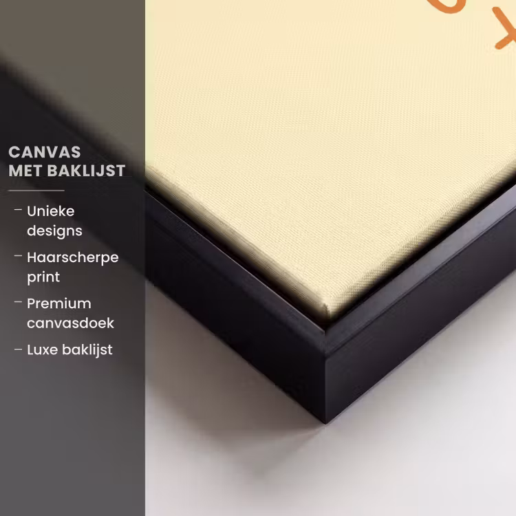 Canvas met lijst - Oranje - Quote - Tonic — 5