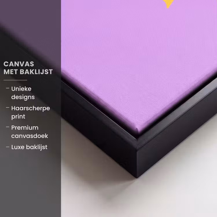 Canvas met lijst - Pastelpaars - Life - Quote — 5