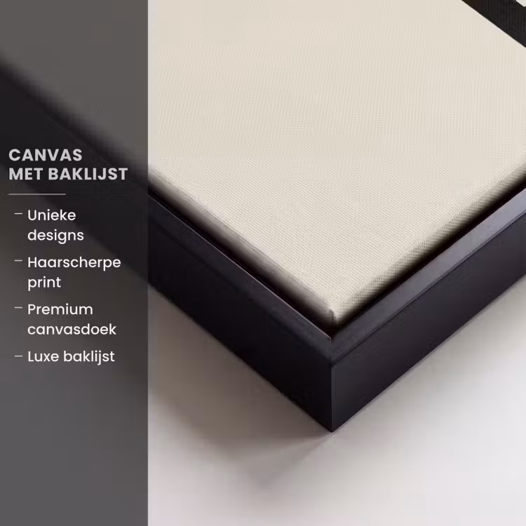 Canvas met lijst - Quote - Cheers - Minimalistisch - Beige — 5