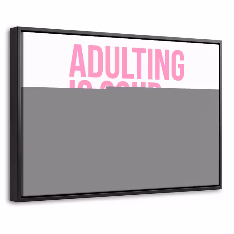 Canvas met lijst - Quote - Ouderschap - Grappig — 1