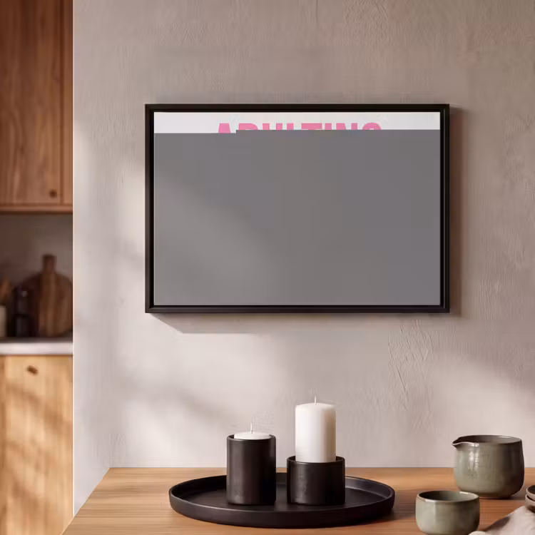Canvas met lijst - Quote - Ouderschap - Grappig — 2