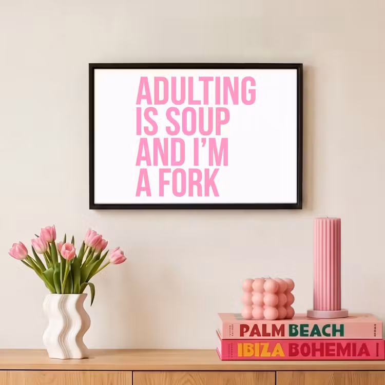 Canvas met lijst - Quote - Ouderschap - Grappig — 8