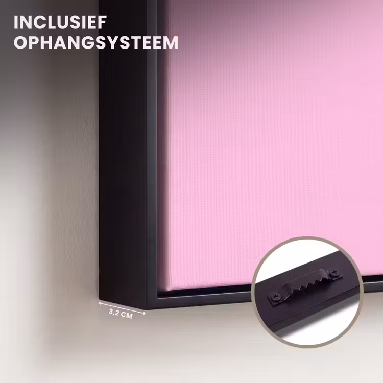 Canvas met lijst - Tekst - Tijdloos - Roze — 3