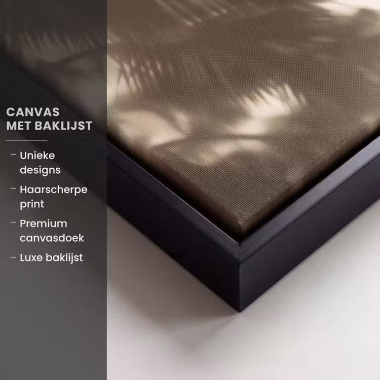 Canvas met lijst - Badkleding - Palmbomen - Schaduw - Tropisch — 5