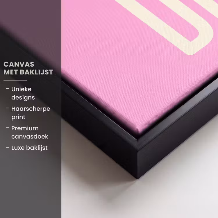 Canvas met lijst - Carpe diem - Roze - Quote — 5