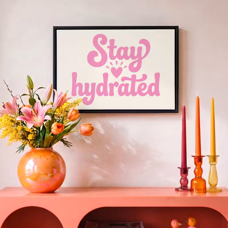 Canvas met lijst - Modern - Tekst - Roze — 4