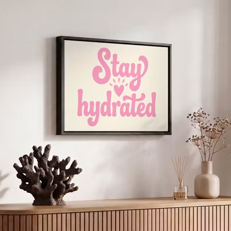Canvas met lijst - Modern - Tekst - Roze — 6