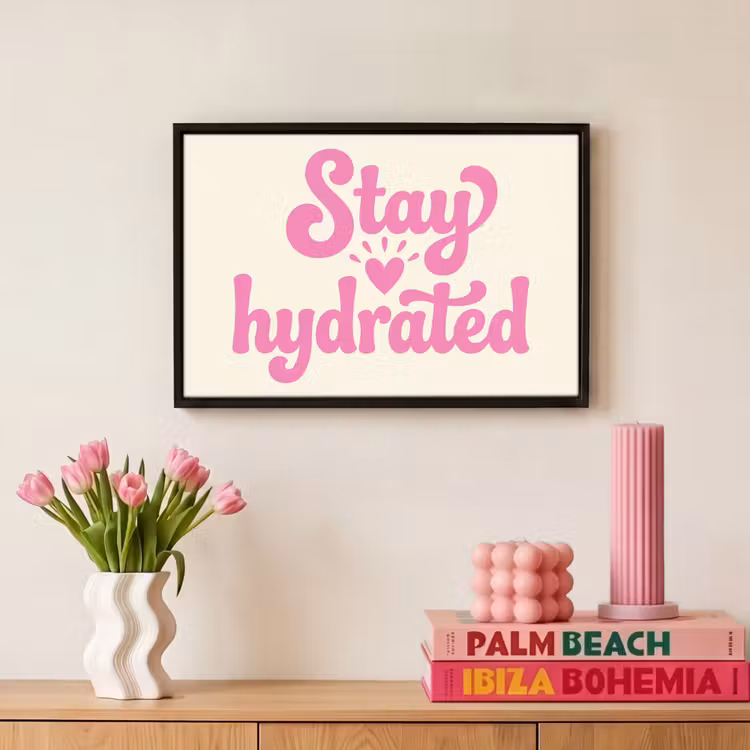 Canvas met lijst - Modern - Tekst - Roze — 8