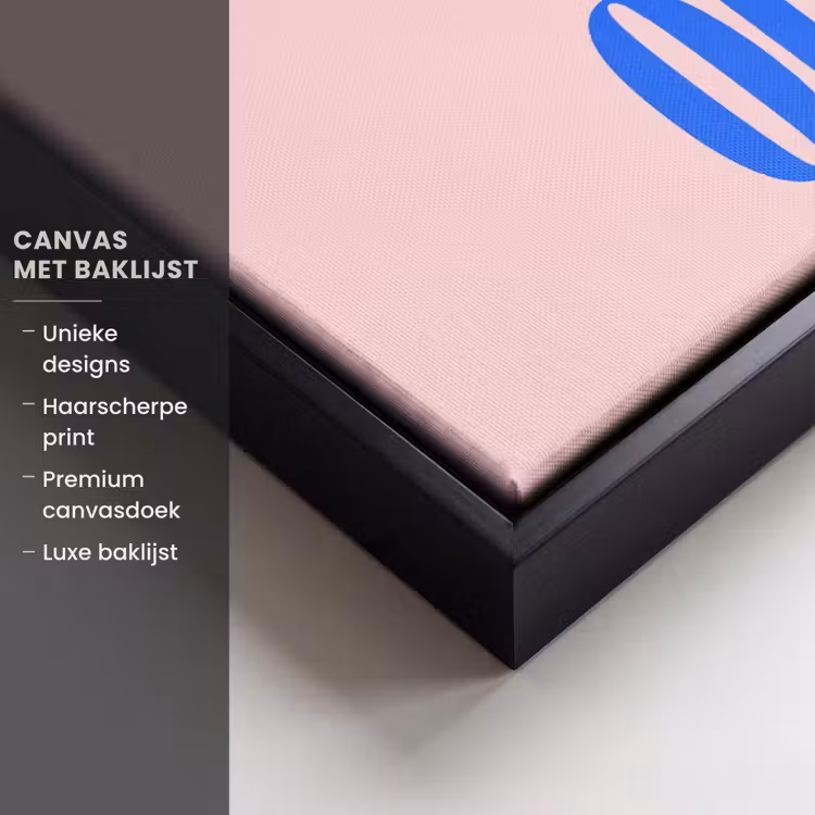 Canvas met lijst - Tekst - Modern - Blauw — 5