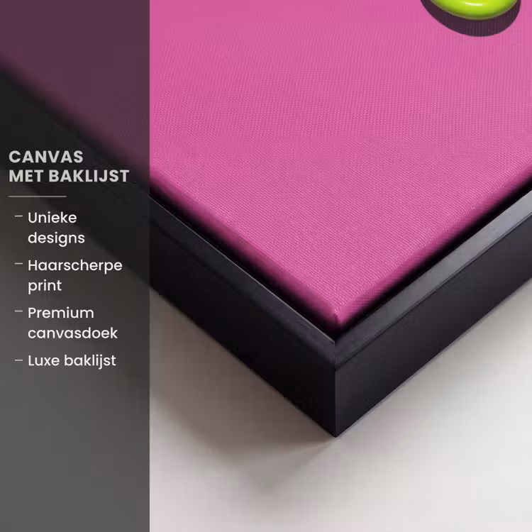 Canvas met lijst - Tekst - Modern - Neon — 5