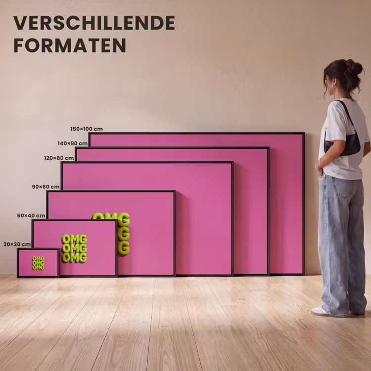 Canvas met lijst - Tekst - Modern - Neon — 7