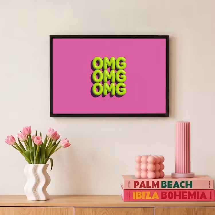 Canvas met lijst - Tekst - Modern - Neon — 8
