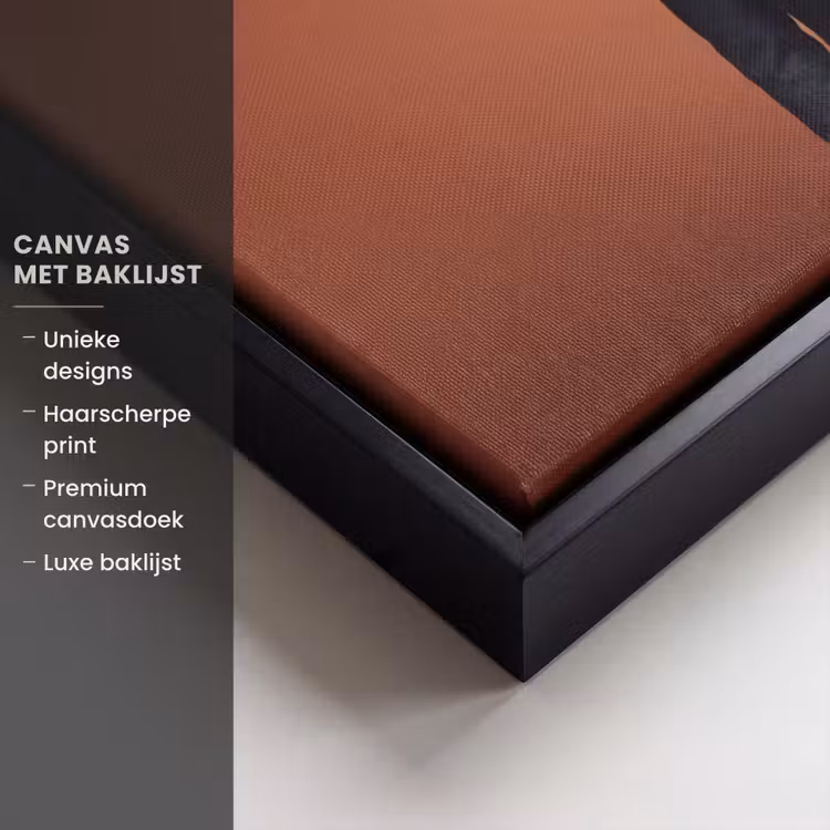 Canvas met lijst - Zonnebril - Kat - Pak - Zwart — 5