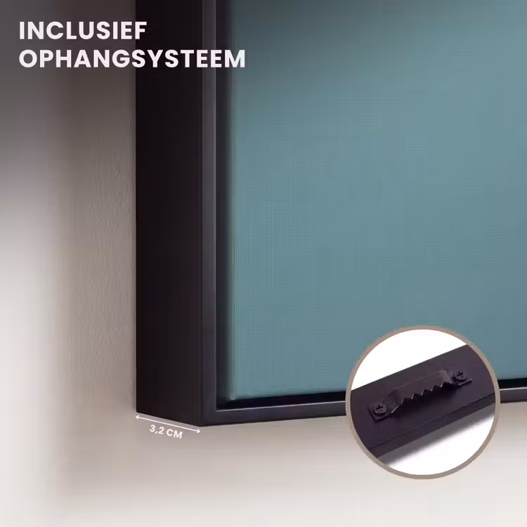 Canvas met lijst - Goudvis - Stropdas - Oranje — 3