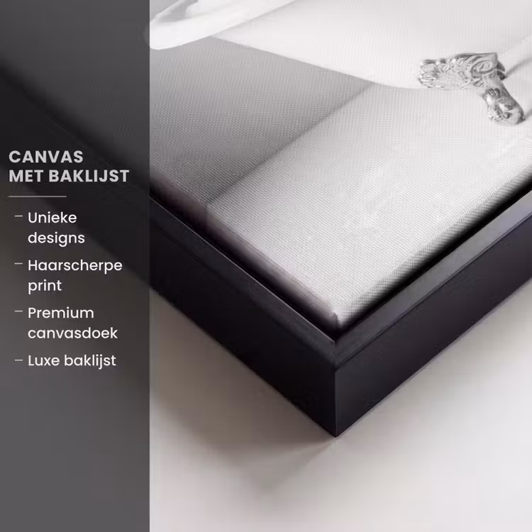 Canvas met lijst - Luipaard - Badkuip - Minimalistisch — 5