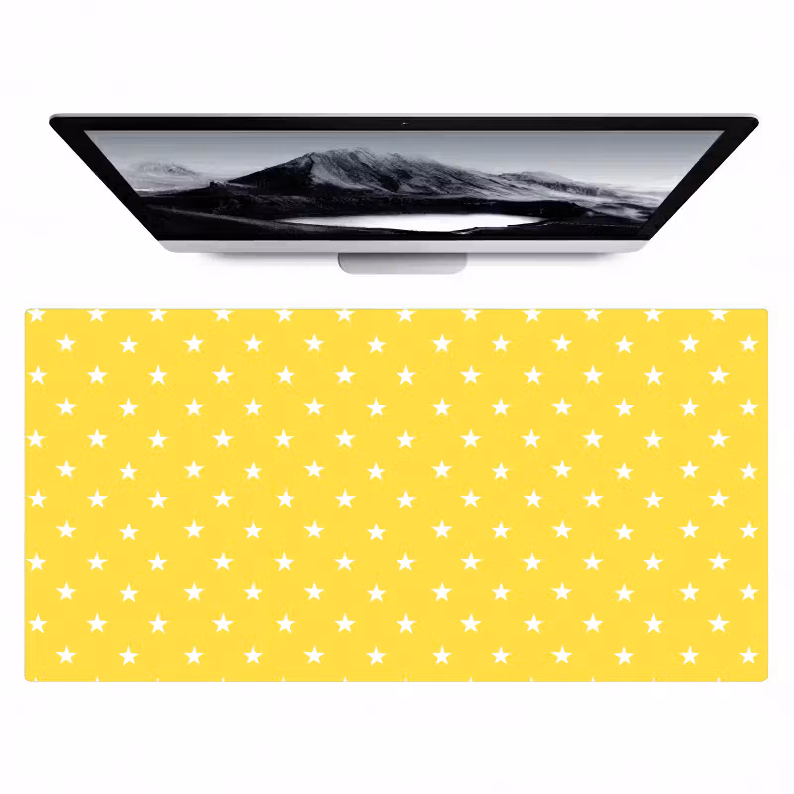 Bureau onderlegger - Sterren - Patroon - Minimalistisch - Geel — 1