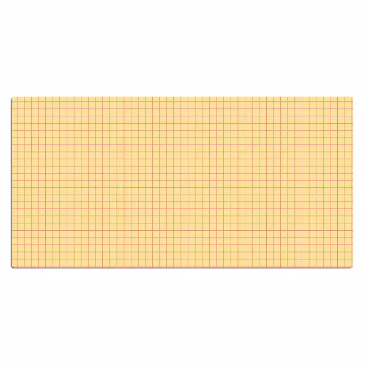 Bureau onderlegger - Ruitjes - Grid - Minimalistisch - Geel - Roze — 2