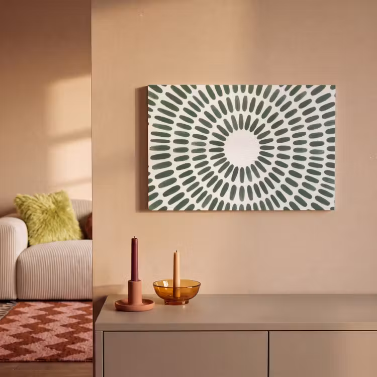 Canvas schilderij - Abstract - Cirkel - Patroon - Modern - Groen — 2