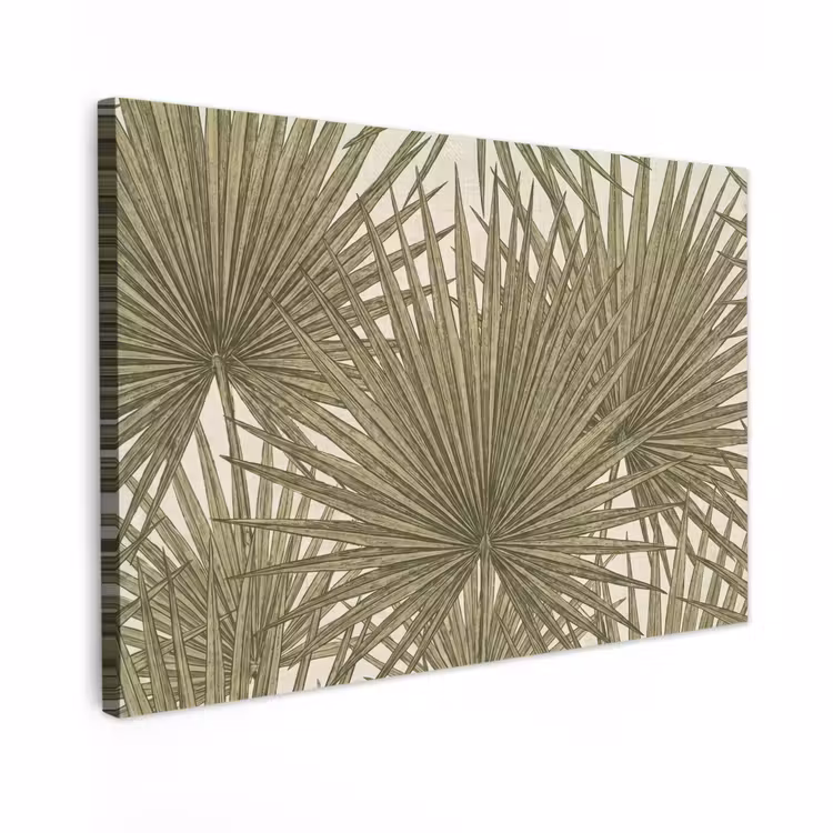 Canvas schilderij - Blad - Tropisch - Patroon - Natuur - Groen — 1