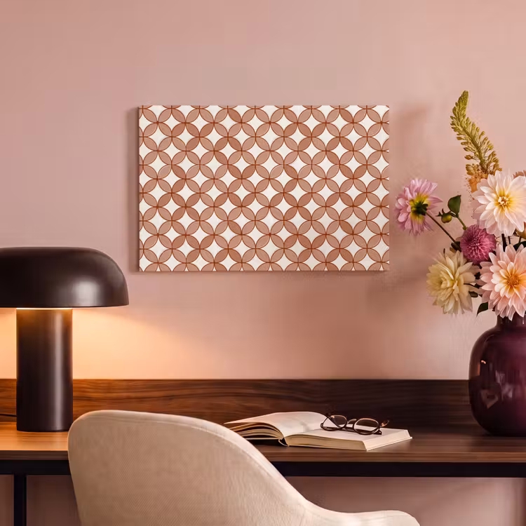 Canvas schilderij - Geometrisch - Cirkels - Modern - Terracotta — 4