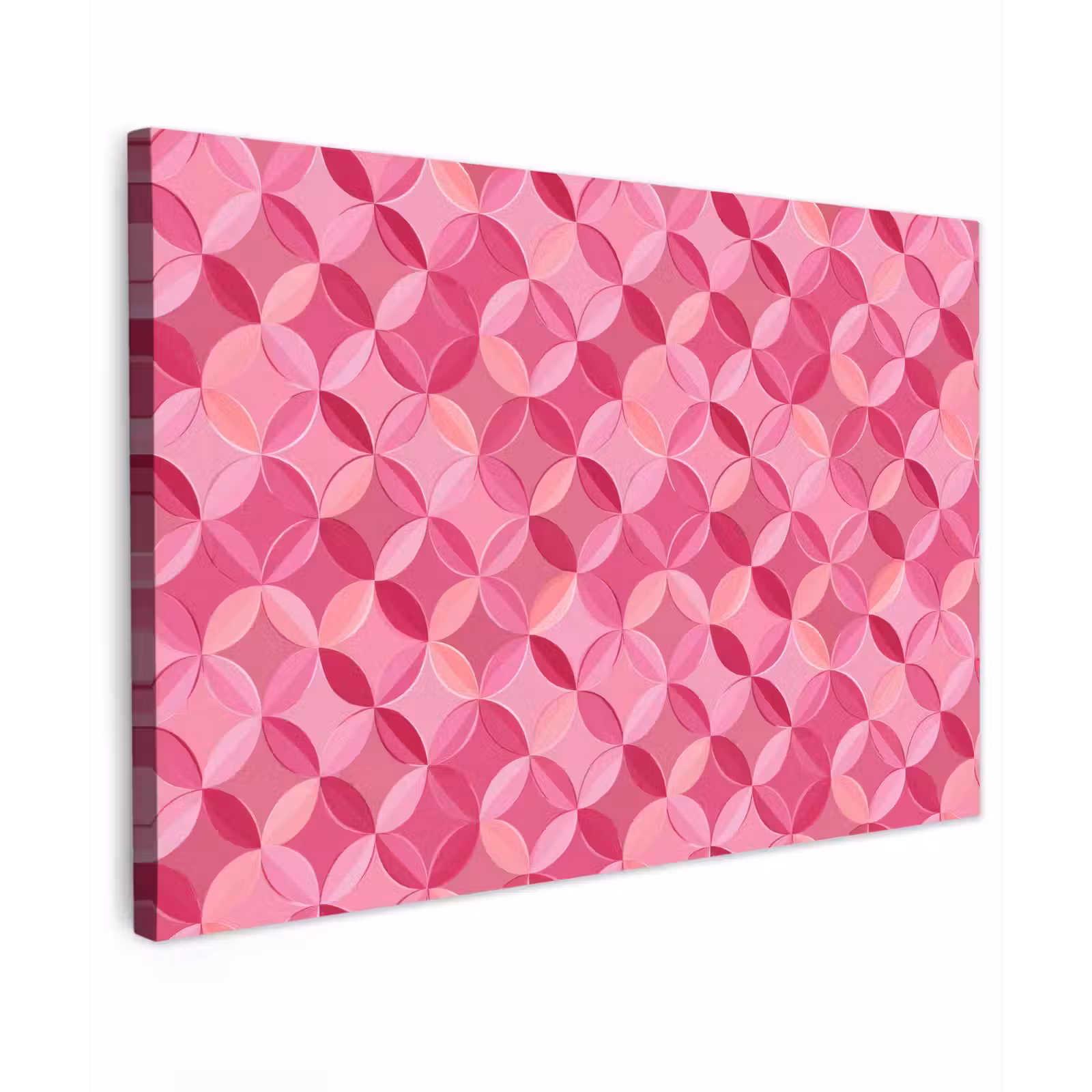 Canvas schilderij - Geometrisch - Mozaïek - Modern - Roze — 1
