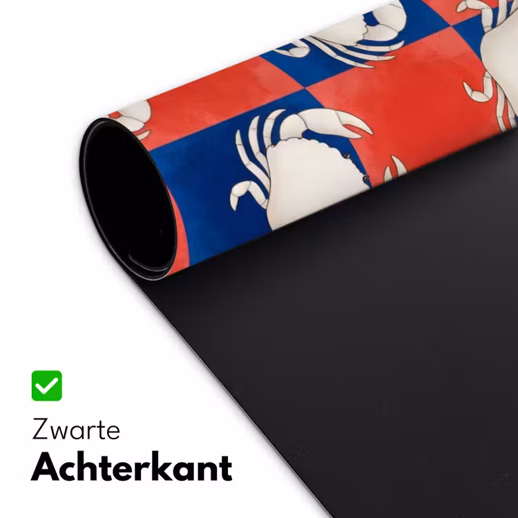 Bureau onderlegger - Patroon - Zeeleven - Rood - Blauw - Abstract — 5