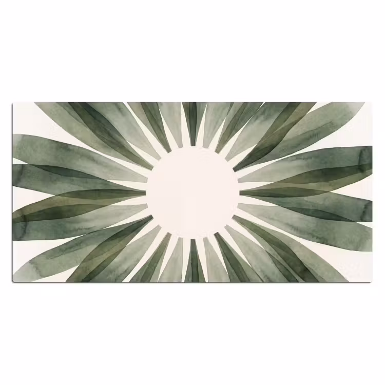 Bureau onderlegger - Planten - Abstract - Waterverf - Groen - Natuur — 2
