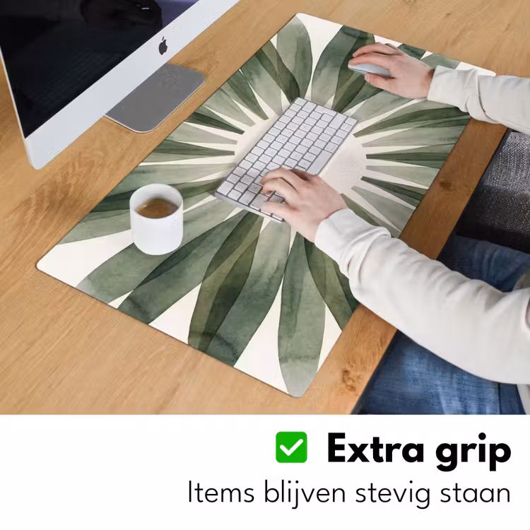 Bureau onderlegger - Planten - Abstract - Waterverf - Groen - Natuur — 6