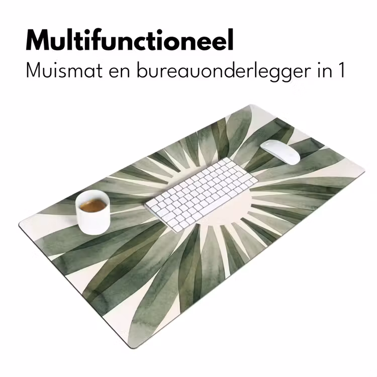 Bureau onderlegger - Planten - Abstract - Waterverf - Groen - Natuur — 7