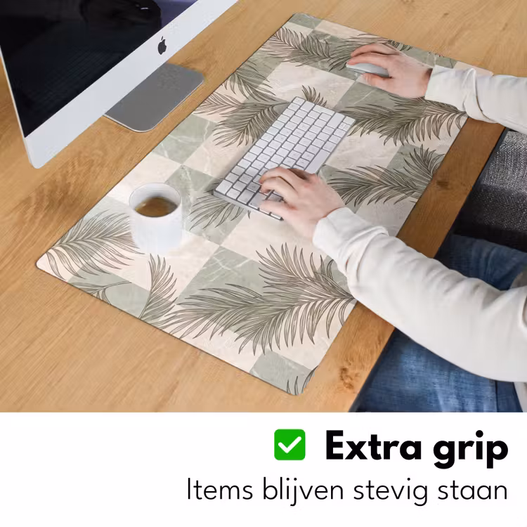 Bureau onderlegger - Planten - Bladeren - Marmer - Modern - Groen — 6